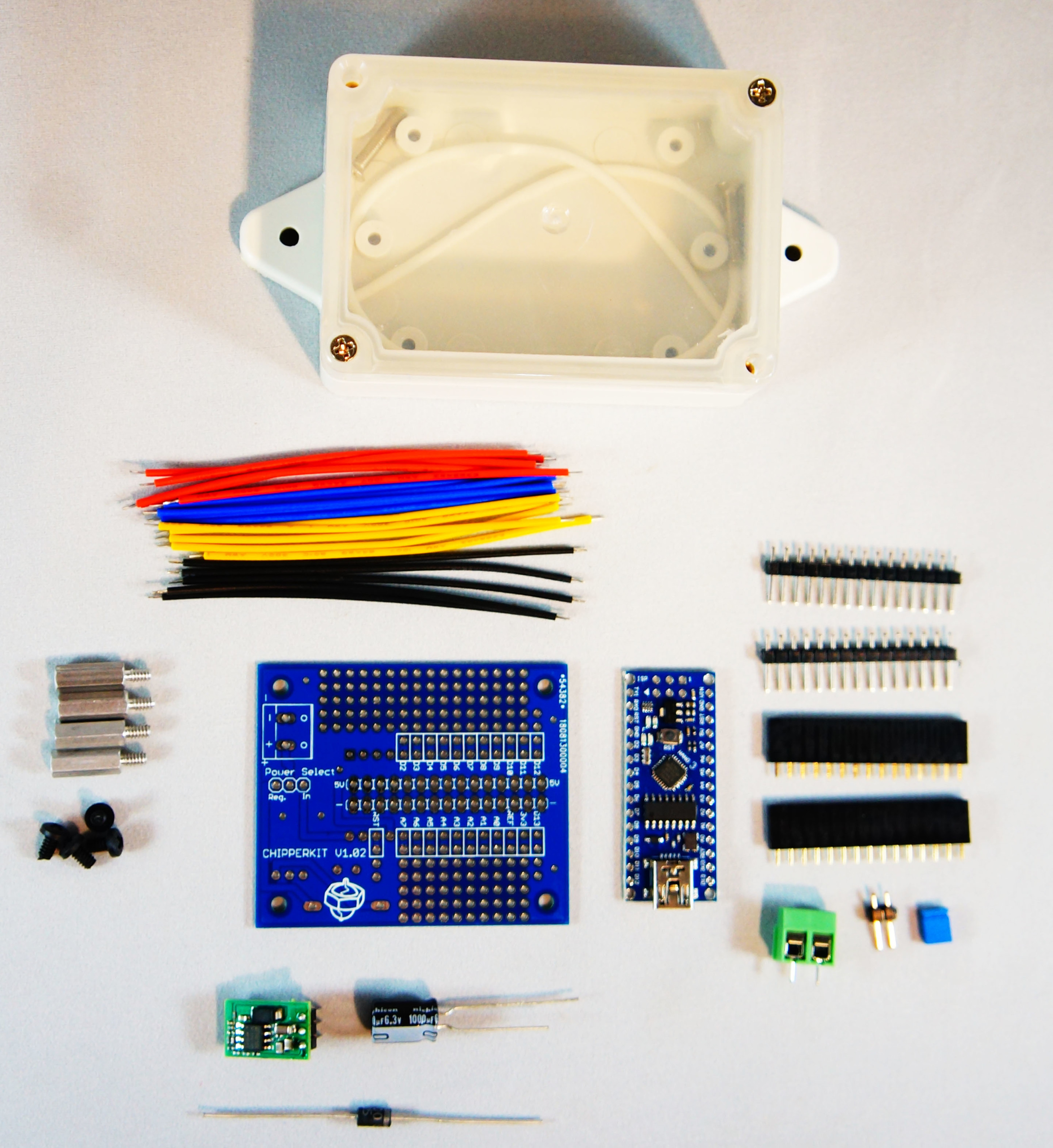 Chipperkit Arduino Nano Protoboard and Enclosure Development Kit